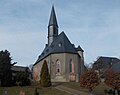 Kirche des alten Ortsteils Niederfrohna, mit Ausstattung sowie Kirchhof mit Kirchhofsmauer