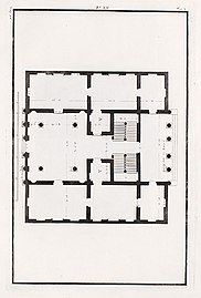 Floor plan (drawing by Ottavio Bertotti Scamozzi, 1781)