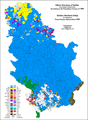 Ethnic structure of Serbia by settlements 1991.