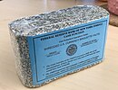 Shredded and briquetted US dollar notes from the Federal Reserve Bank of New York (approx. 1000 pieces, 1 kg)