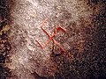 Detail of swastika found on the stone