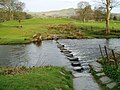 The stepping stones in the Rothay, Lake District, England
