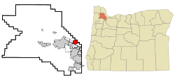Location of Cedar Mill, Oregon