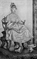 Young emperor Thanh Thai on throne