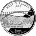 West Virginia state quarter Revers (2005)