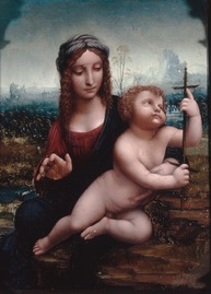 Virgen del huso, c. 1501–1540, workshop of Leonardo da Vinci.