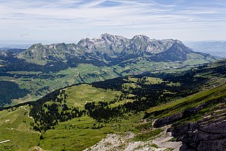 Südansicht des Alpsteinmassivs