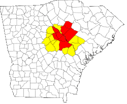 Map of the Central Savannah River Area