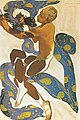 Vaslav Nijinsky im Ballett L’Après-midi d’un Faune nach Claude Debussy, 1912