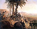Schlacht auf Saint-Domingue 1802 zwischen Truppen der Polnischen Legion im französischen Dienst und haitianischen Freiheitskämpfern.
