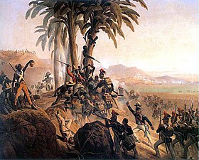 Battle for Palm Tree Hill, Saint Domingue - Haitian Revolution 1845