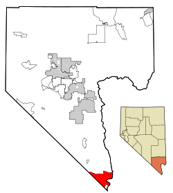 Location of Laughlin in Clark County, Nevada
