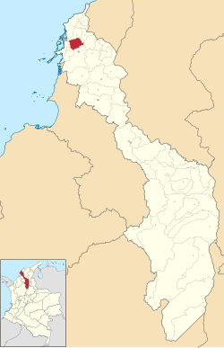 Location of the municipality and town of Turbaco in the Bolívar Department of Colombia