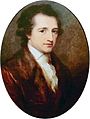 Kauffman's 1787 painting of Goethe, then 38 years old
