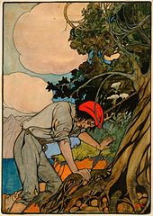 "Now and again I stumbled," for Robert Louis Stevenson's Treasure Island, 1911. Delaware Art Museum.
