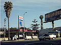 Exxon-branded gas station in California, USA