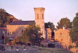 The church in Loubaresse
