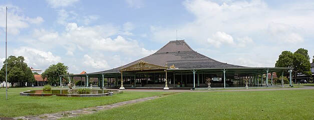 Inner Courtyard and Grand Hall of Mangkunegaran Palace
