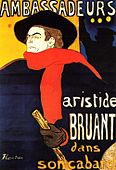 Aristide Bruant, Plakat, 1892, Privatbesitz