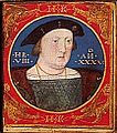 Lucas Horenbout, Manuscript portrait of Henry VIII, 1525–26