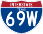 Interstate 69W marker