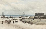 Johannes Bosboom (1873): The beach of Scheveningen, Rijksmuseum Amsterdam.