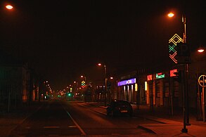 Laisvės (Freedom) Street at night