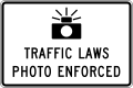 R10-18 Traffic laws photo enforced