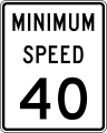 R2-4P Minimum speed limit (plaque)