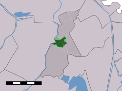 Lage von Ouderkerk aan de Amstel in der Gemeinde Ouder-Amstel