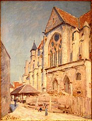 Alfred Sisley, The Church at Moret.