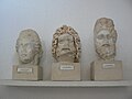 Emperors and Aesculapius heads.