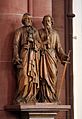 Statuen Petrus und Paulus von dem Aachener Bildhauer Fritz Ahn im Übergang zum Chorraum (1889)