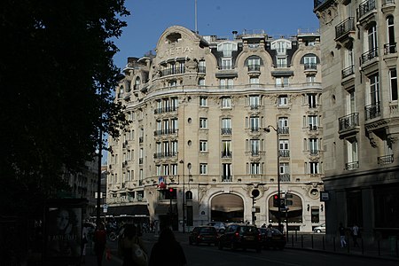 The Hotel Lutetia (1910), designed by Louis-Charles Boileau, originally designed for wealthy customers of the Bon Marché department store