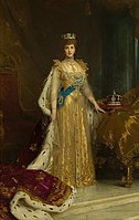 State portrait of Queen Alexandra, consort of Edward VII (1905)