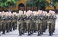 Polish military recruits being sworn in