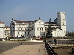 The Se Cathedral in Goa, India, an example of Portuguese architecture and one of Asia's largest churches.