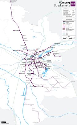 Tramway network, 2012
