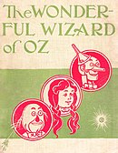 The rear cover of the original Wizard of Oz book