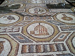 Detail of a Roman era mosaic