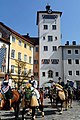 Das Traunsteiner Wahrzeichen, der Jacklturm. Ursprünglich erbaut im 16. Jahrhundert.