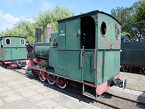 Lokomotive im Museum Sochaczew