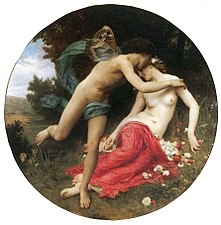 Flora and Zephyr by William-Adolphe Bouguereau, oil on canvas.