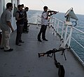 Image 50A private guard escort on a merchant ship providing security services against piracy in the Indian Ocean (from Piracy)