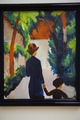 August Macke: Mutter und Kind im Park, 1914