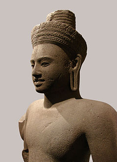 Bodhisattva Lokeshvara, Kunst der Khmer 10./11. Jhr. Kambodscha.