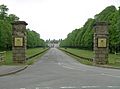 The main entrance to Coombe Abbey and the park
