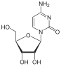 Chemical structure of cytidine
