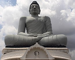Statue of Buddha depicted in dhyana