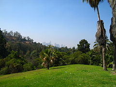 Elysian Park, looking south from Riverside Drive